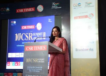 शालू जिन्दल को सीएसआर टाइम्स लाइफटाइम एचीवमेंट अवार्ड